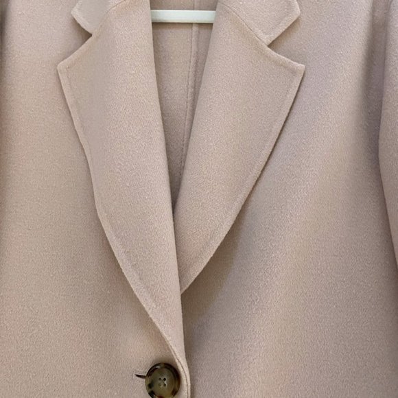 ACNE STUDIOS COAT LANDI DOUBLE FACE WOOL CASHMERE COAT PASTEL PINK SIZE 40 M - Picture 9 of 12